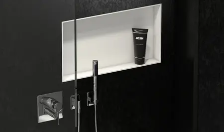 Shower with niche wedi Top line
