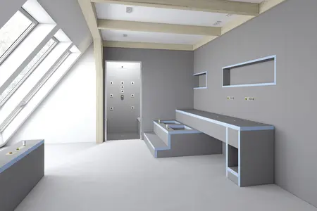 wedi products in the bathroom