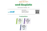 wedi SHI-Produktpass Bauplatte