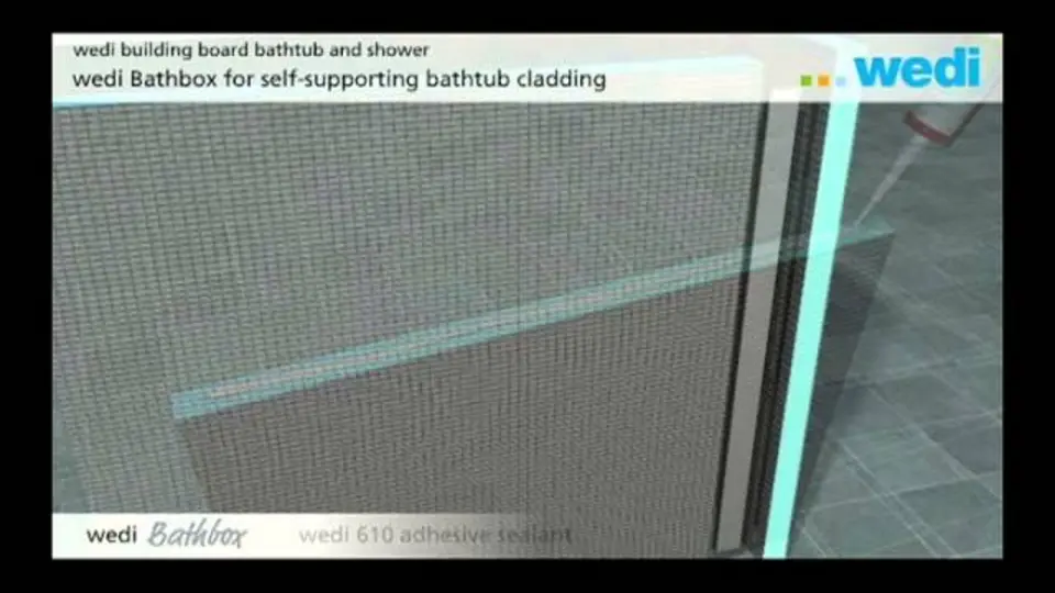 wedi | EN - Training: Bathboard and bathbox for cladding of bathtubs and showering trays