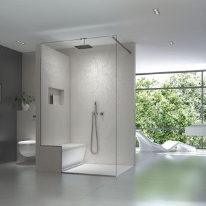 Bad mit wedi Top Wall Designoberfläche