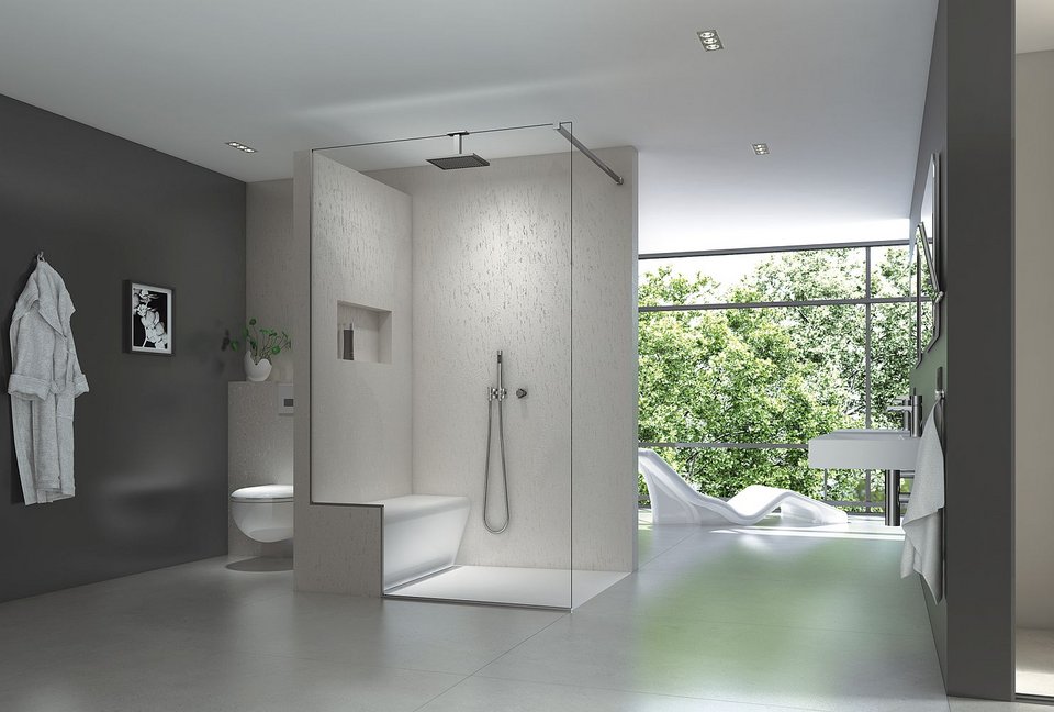 Bad mit wedi Top Wall Designoberfläche