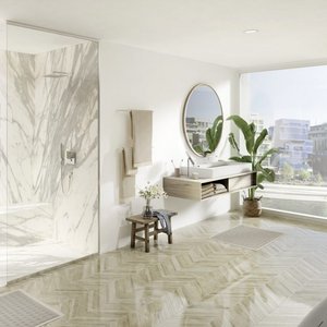 Badezimmer mit wedi Top Wall marble