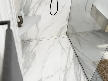 Shower area with wedi Top