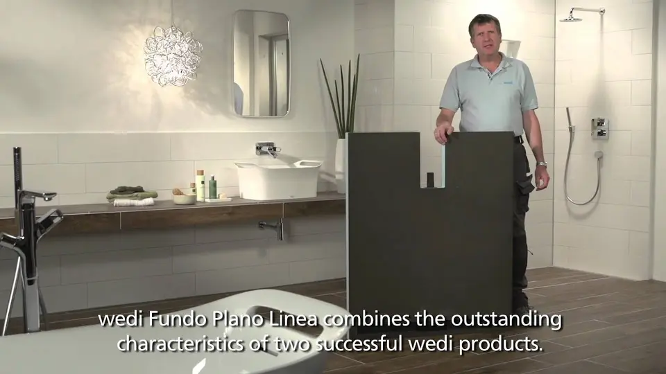 wedi | EN - Product film: Fundo Plano Linea, the thinnest complete linear system of wedi