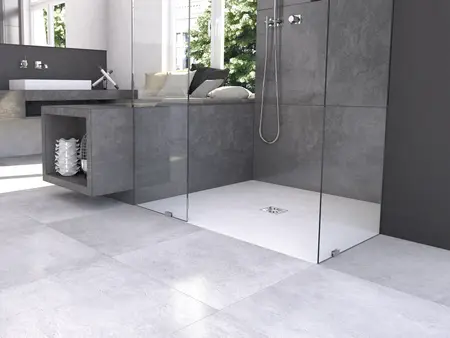 Bathroom with wedi system