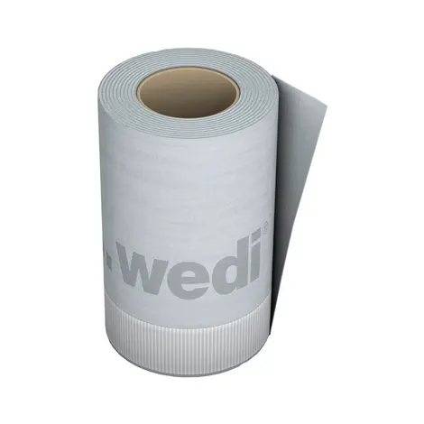 Roll of wedi sealing tape for reliable waterproofing of joints, connections, and transitions.