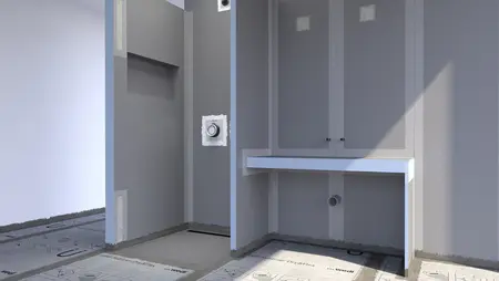 Bathroom with wedi Products