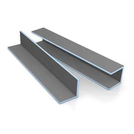 Angle unit for pipe cladding