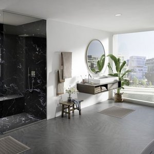 Badezimmer mit wedi Top Wall marble