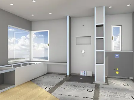 Sealing system with wedi products