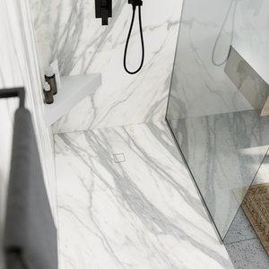 Duschbereich Designoberfläche wedi Top marble