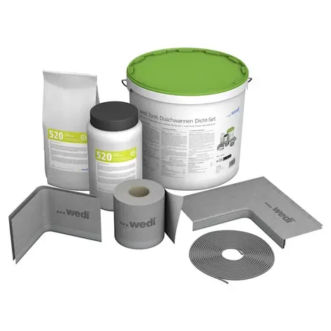 [Translate to Dutch:] wedi Tools Duschwannen Dicht-Set