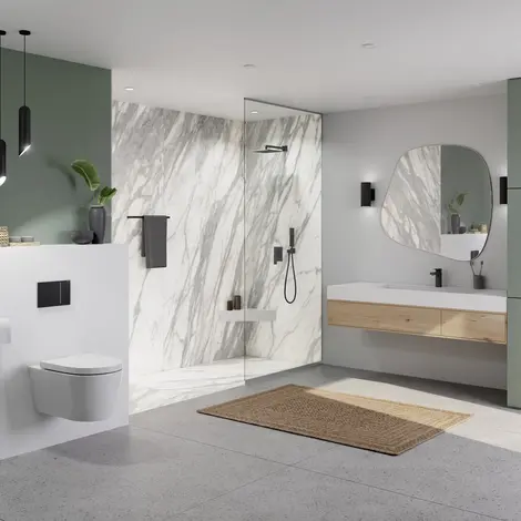 Badezimmer mit wedi Designoberflächen