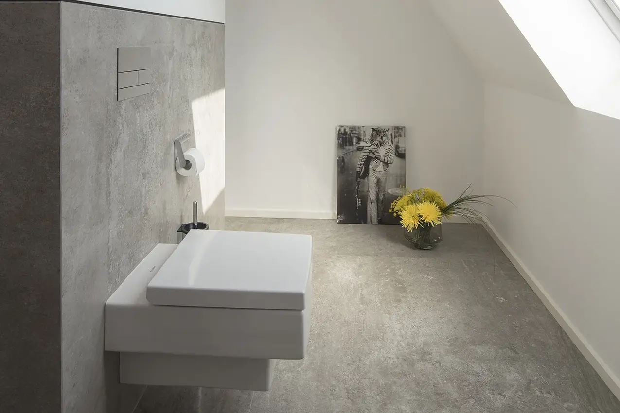 Modulwand Neubau Privatbad mit wedi Produkten