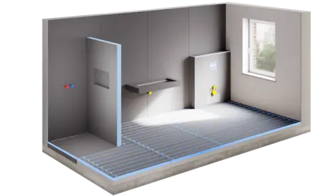 Badezimmer mit wedi Bauplatten