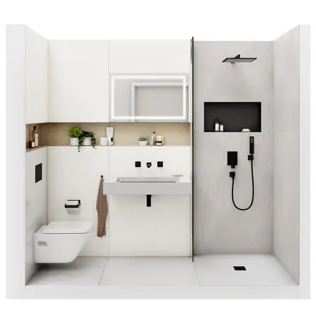 verfliestes Messeaustellungsstück