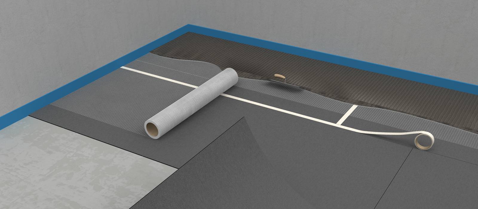 Acoustic decoupling on slightly uneven surfaces