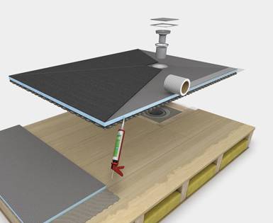 Point drainage on suspended timber floors - Fundo Ligno