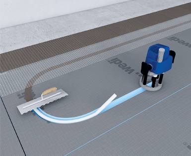 Water floor heating system