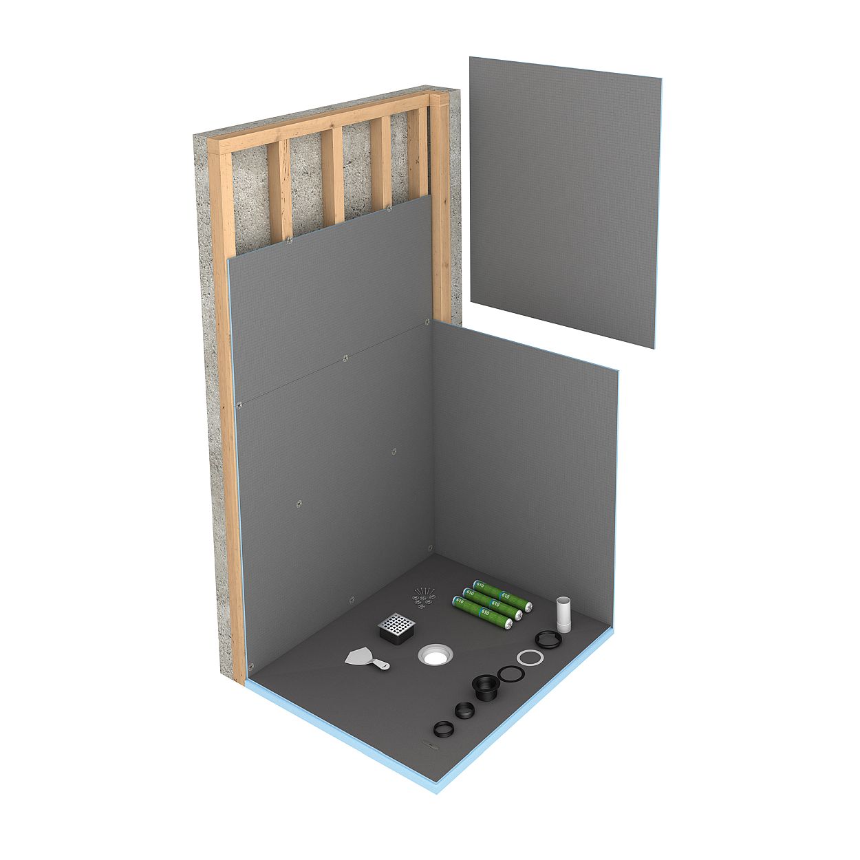 Fundo Primo Shower Kit wedi