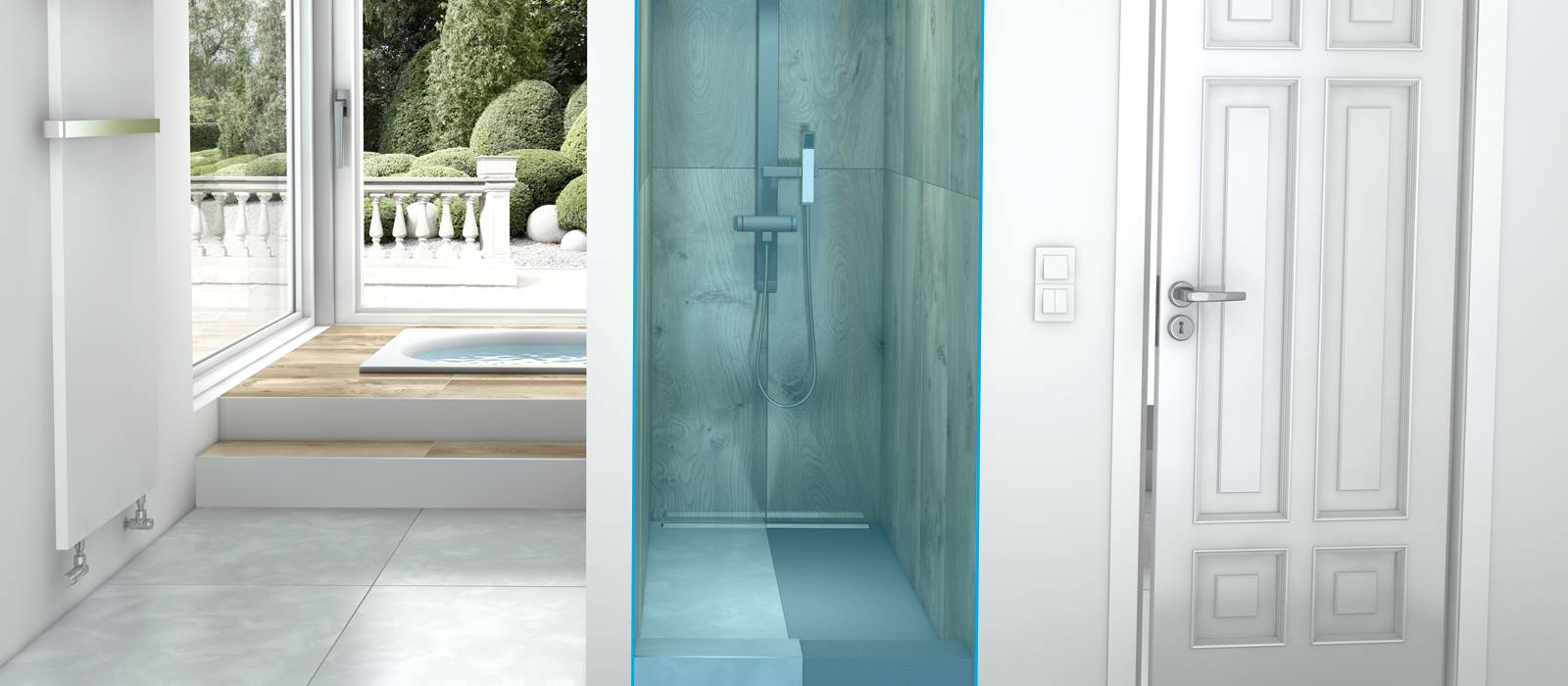 Fundo Riolito neo Shower Kit