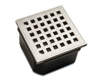Point drainage, square drain covers