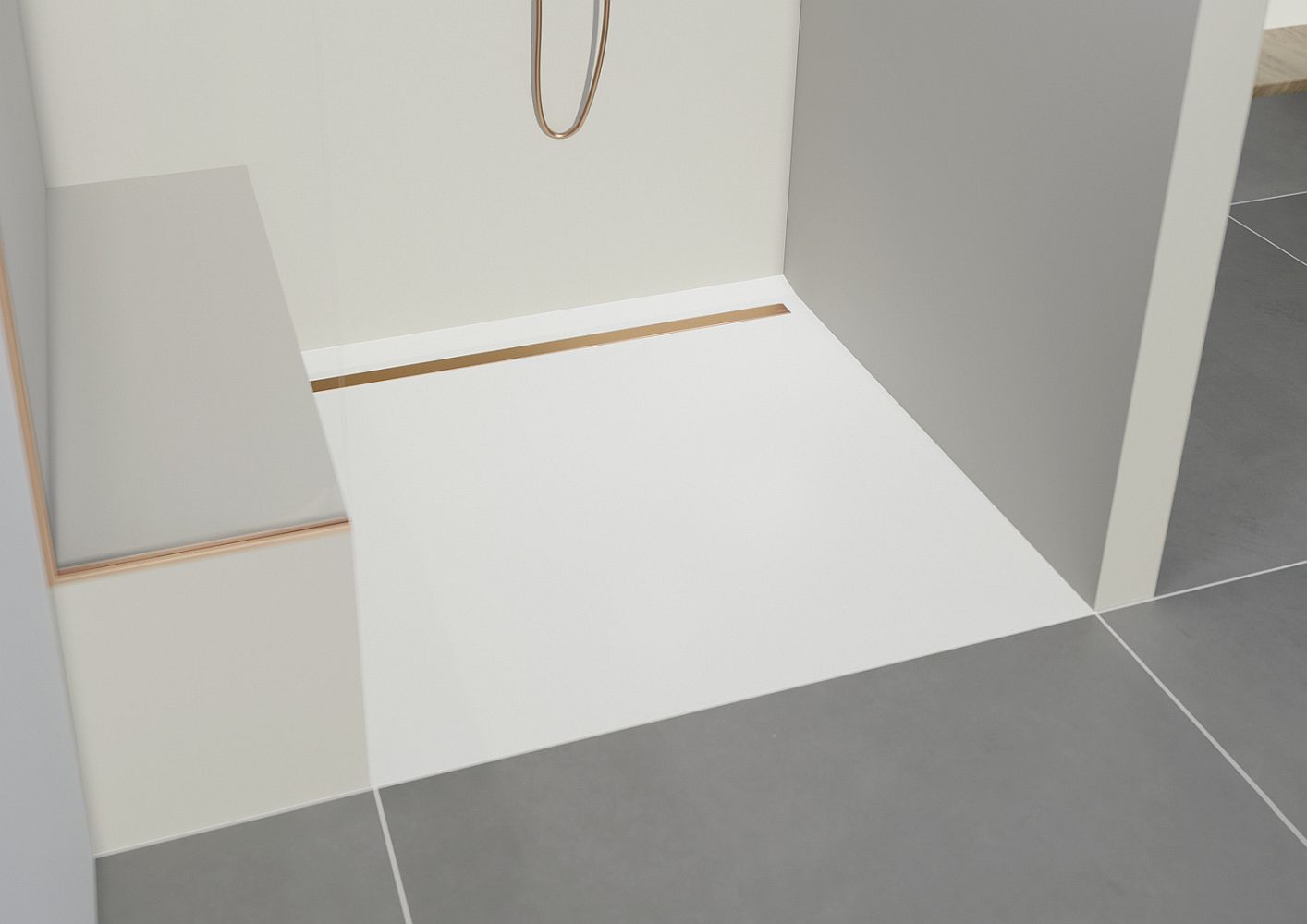 Linear floor drains store