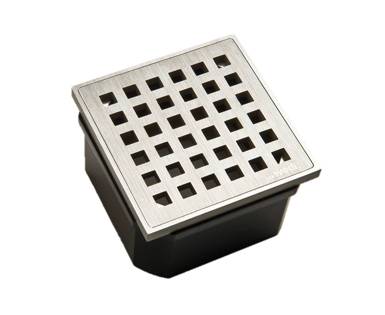 Point drainage, square drain covers