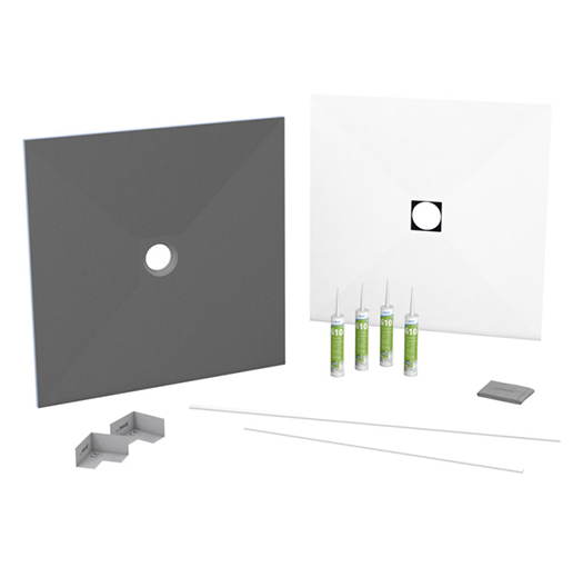 Fundo Top Slim-Kit perfect passend, kant-en-klaar design oppervlak gemaakt van hoogwaardig, doorgekleurd mineraal materiaal in een complete set