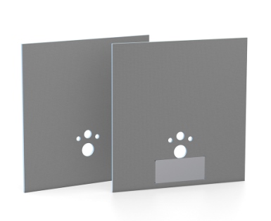 Lightweight, extremely stable and directly fllivable finished cladding wedi I-Board for Toilet wall installations