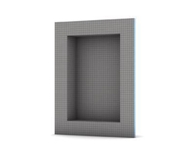 Factory pre-fabricated, waterproof wall element wedi Sanwell niche for individual flizing