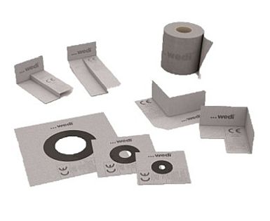 wedi Tools sealing tape, sealing gaiter and corner sealing tape