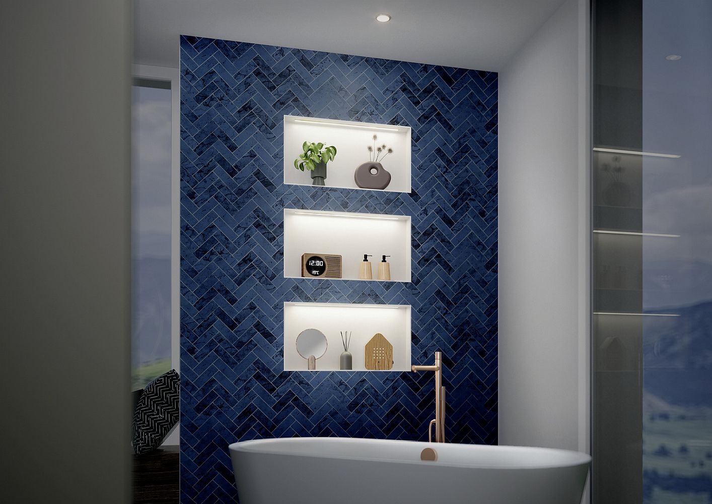 Shower deals niche led