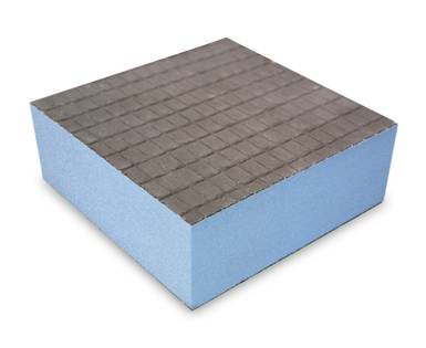 Base of extruded polystirene hard foam with subsequent coating